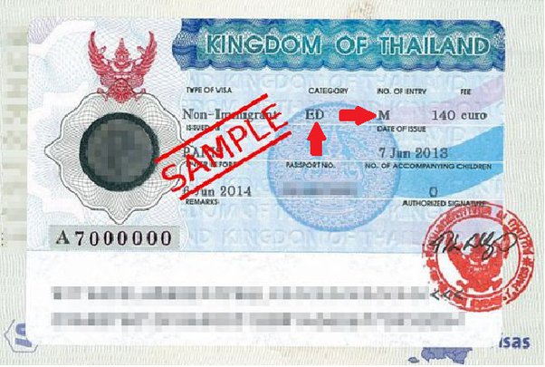 Thailand Education Visa